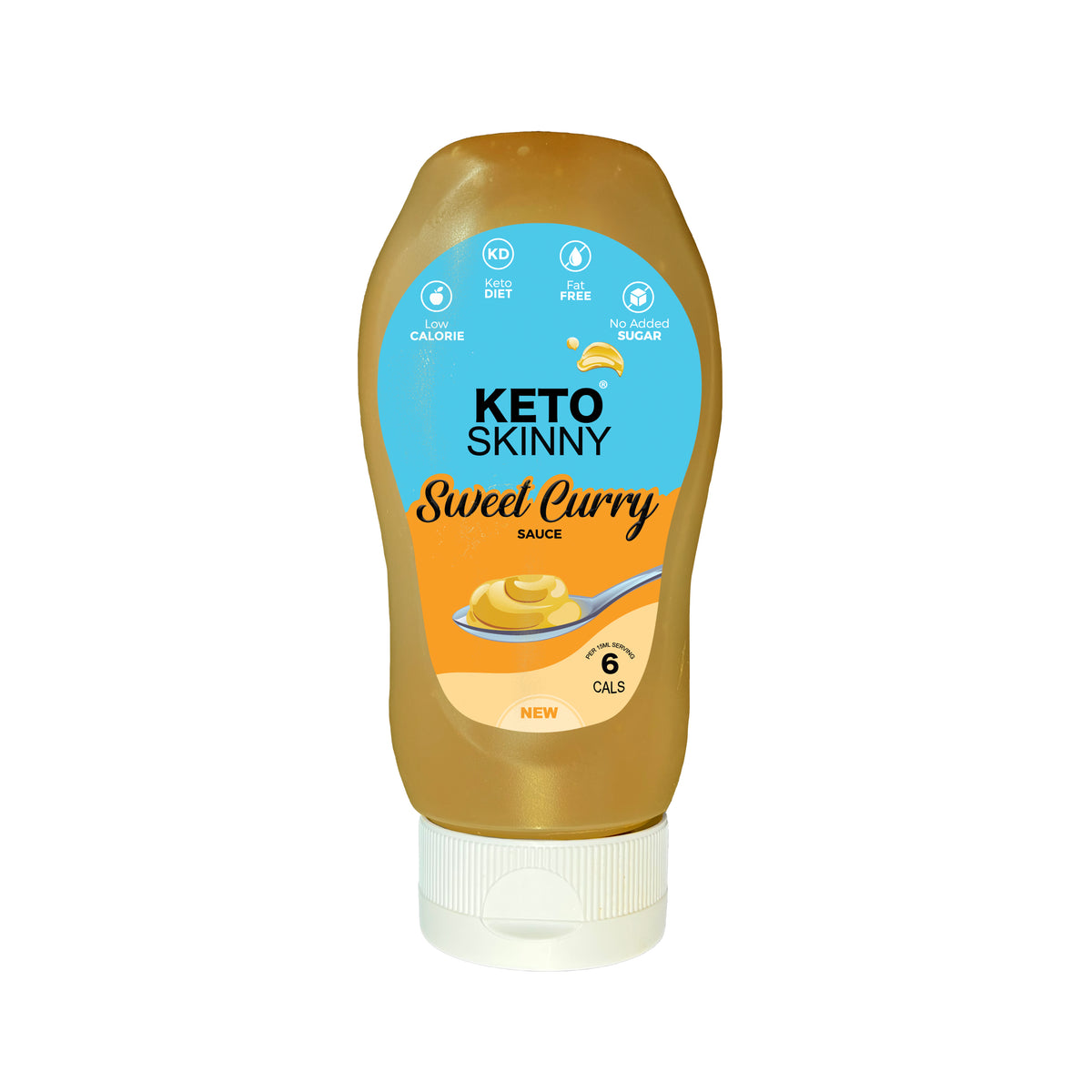 Keto Skinny Sweet Curry Sauce 300ml - Low Calorie Ready to Use Gluten Free Keto and Paleo - 100% Natural Weight Loss and Low Carb Diet