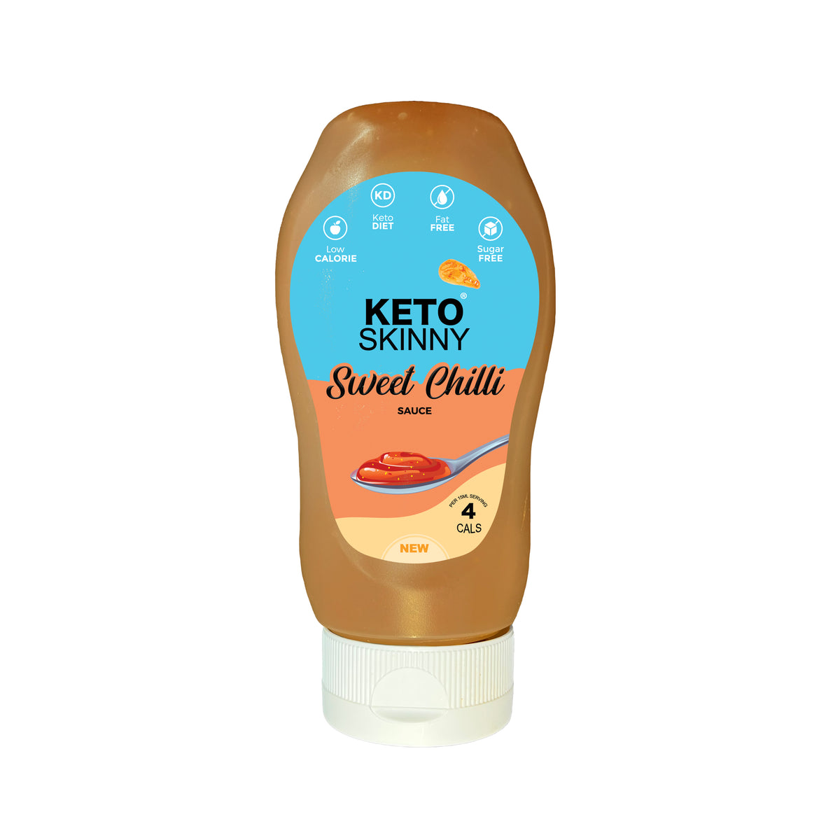 Keto Skinny Sweet Chilli Sauce 300ml -100% Natural Everyday Chilli Sauce Gluten Free Vegan - No Artificial Flavours Zero Calorie Sugar Free Keto Diet Sauce