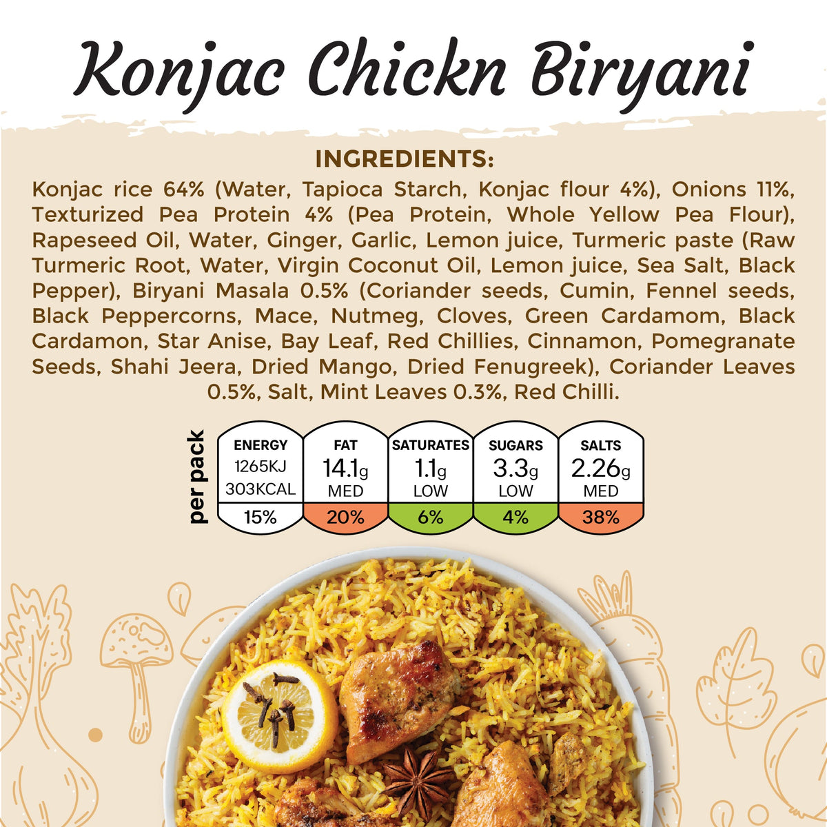 Keto Skinny Chick'n Biryani